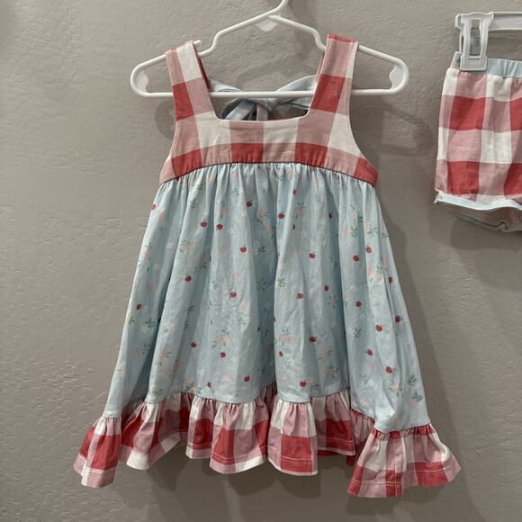 Omi Jo Apple Blossom Aunt Heart Tunic & Bloomers Outfit - Picture 2 of 12